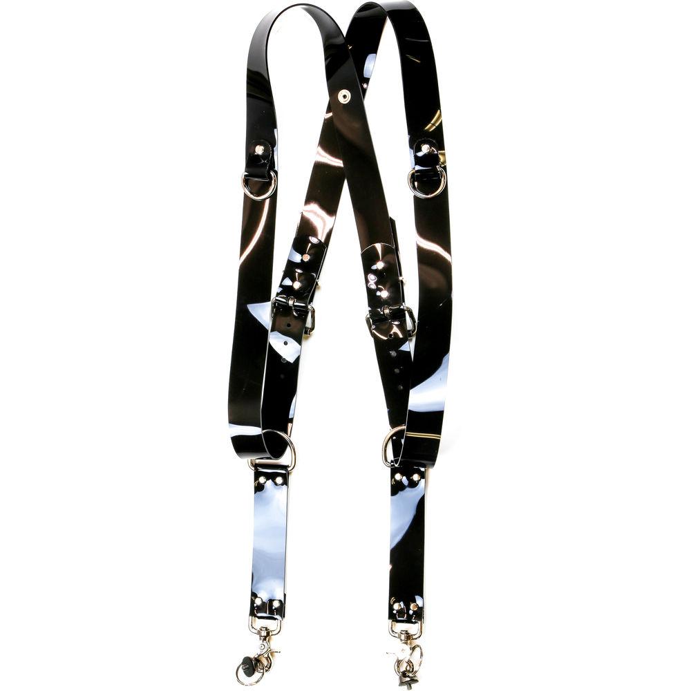Funk Plus PVC Vinyl Snap Back Harness with 1.5" Wide Straps and D-Rings