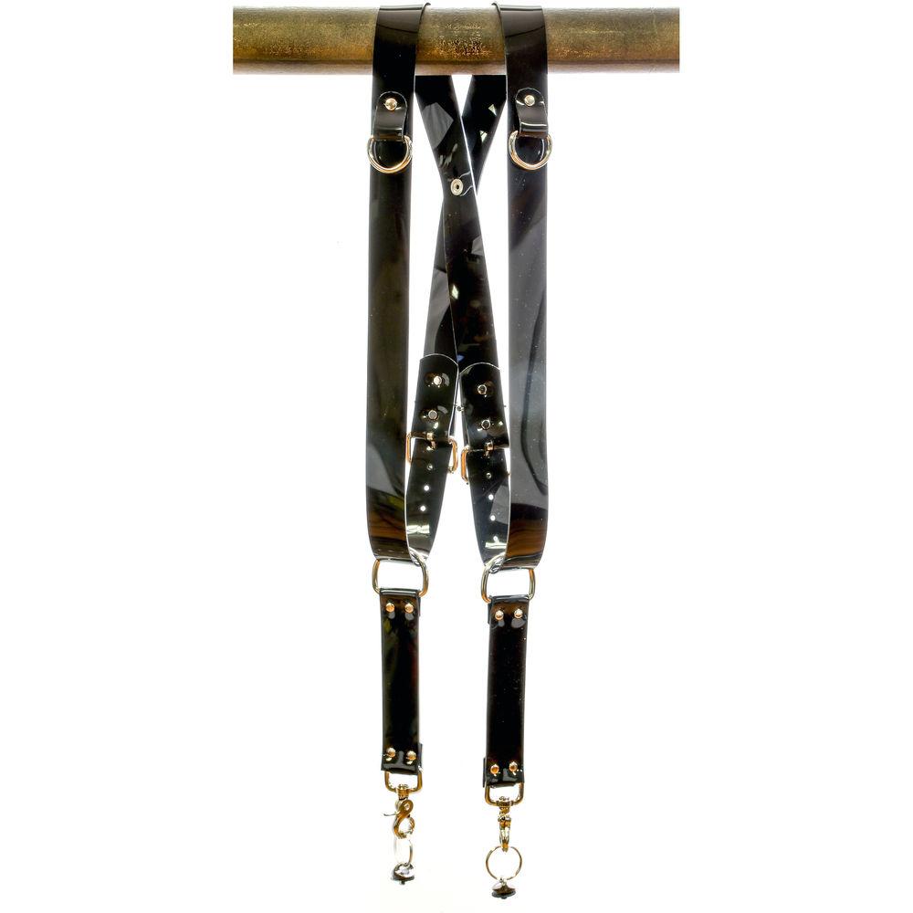 Funk Plus PVC Vinyl Snap Back Harness with 1.5" Wide Straps and D-Rings