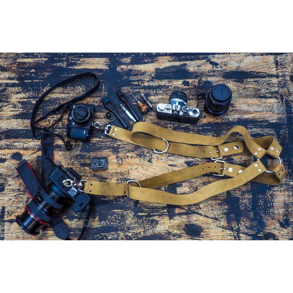 Funk Plus Suede Leather Ring Back Harness with 1.5" Wide Straps