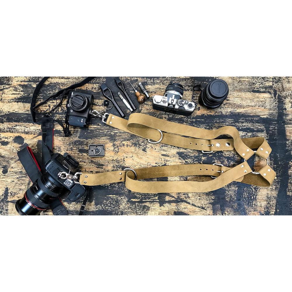 Funk Plus Suede Leather Ring Back Harness with 1.5" Wide Straps