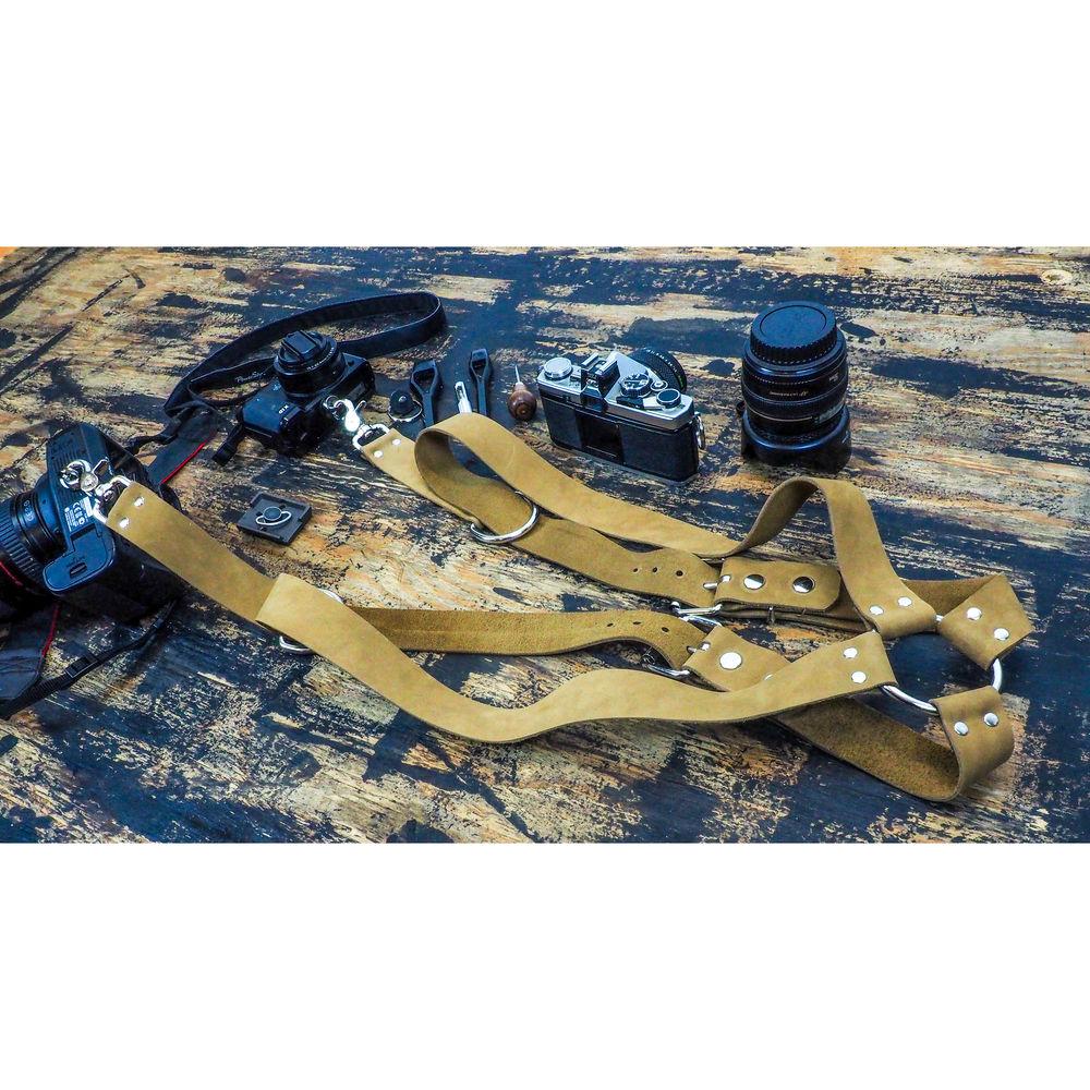 Funk Plus Suede Leather Ring Back Harness with 1.5" Wide Straps