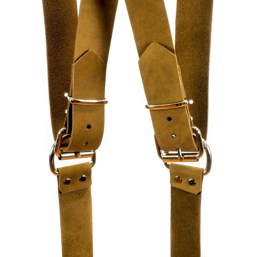 Funk Plus Suede Leather Ring Back Harness with 1.5" Wide Straps and D-Rings