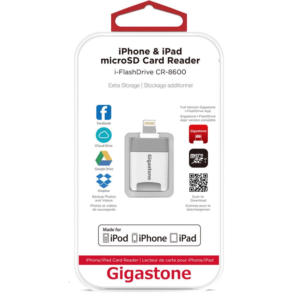Gigastone CR8600 iOS microSD Card Reader