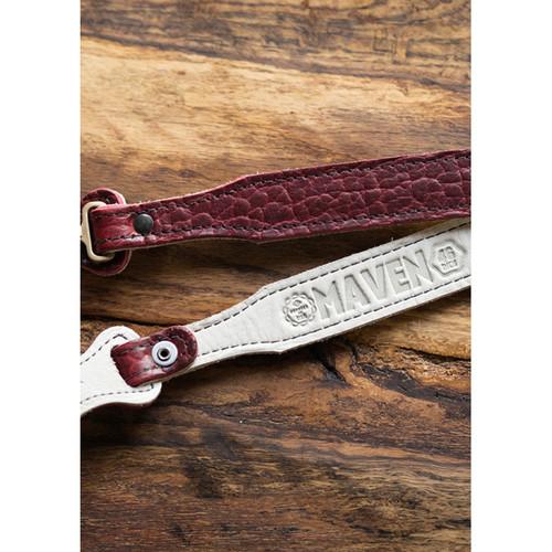 HoldFast Gear 46" Maven Classic American Bison Leather Camera Strap with Hooks & Pads