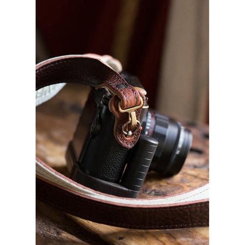 HoldFast Gear 46" Maven Classic American Bison Leather Camera Strap with Hooks & Pads