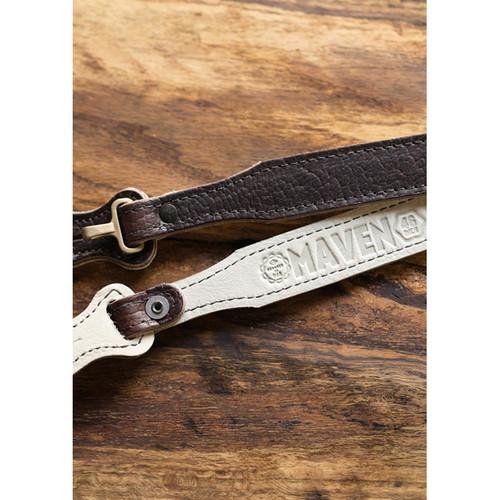 HoldFast Gear 46" Maven Classic American Bison Leather Camera Strap with Hooks & Pads