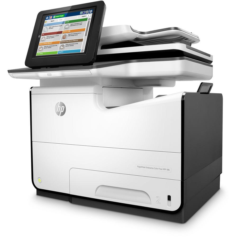 HP PageWide Enterprise Color Flow MFP 586z All-in-One Inkjet Printer