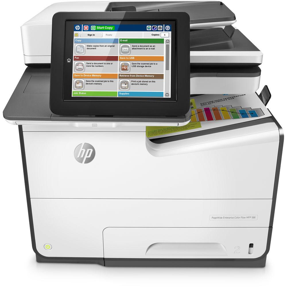 HP PageWide Enterprise Color Flow MFP 586z All-in-One Inkjet Printer