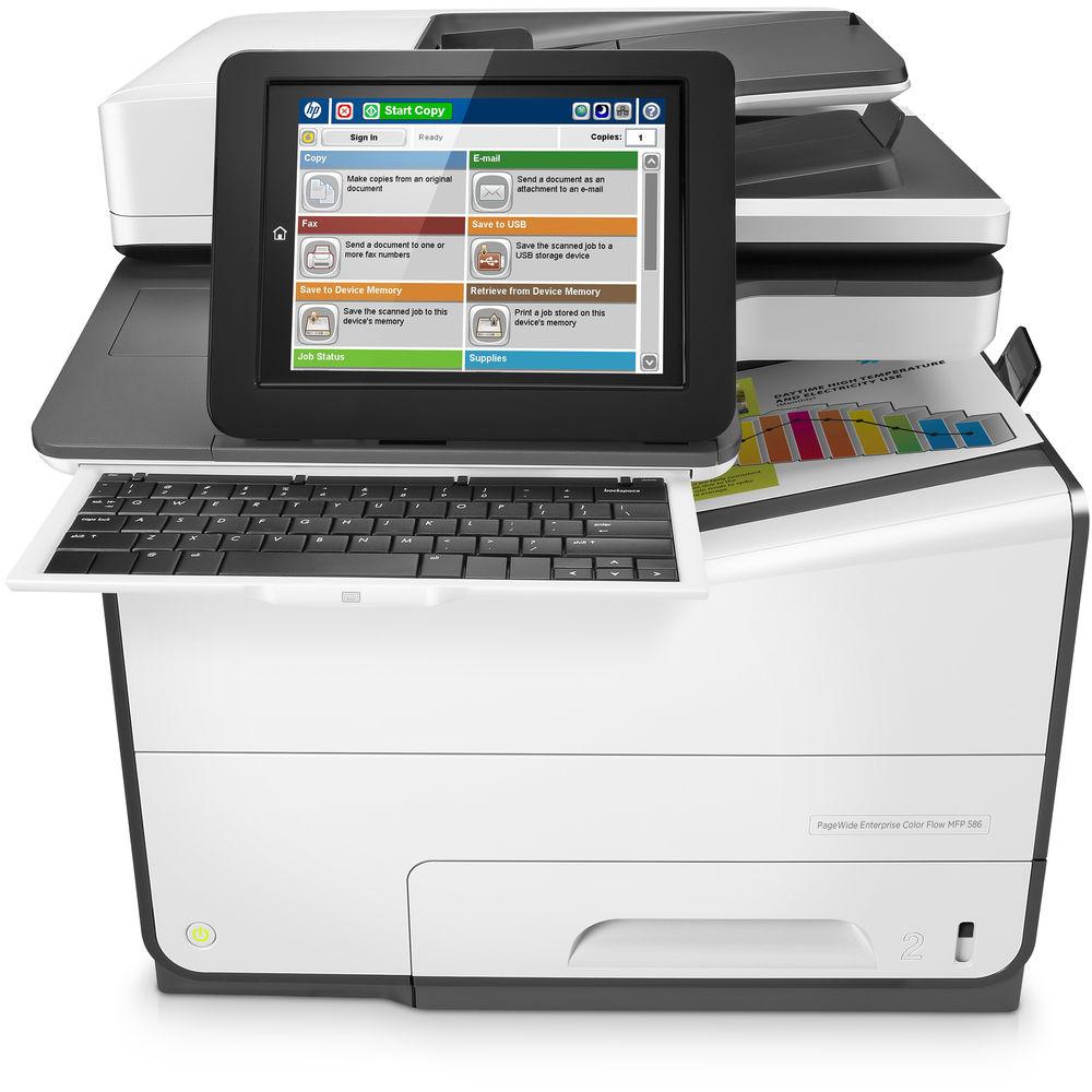 HP PageWide Enterprise Color Flow MFP 586z All-in-One Inkjet Printer