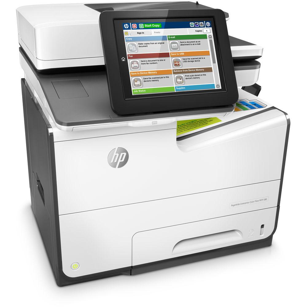 HP PageWide Enterprise Color Flow MFP 586z All-in-One Inkjet Printer