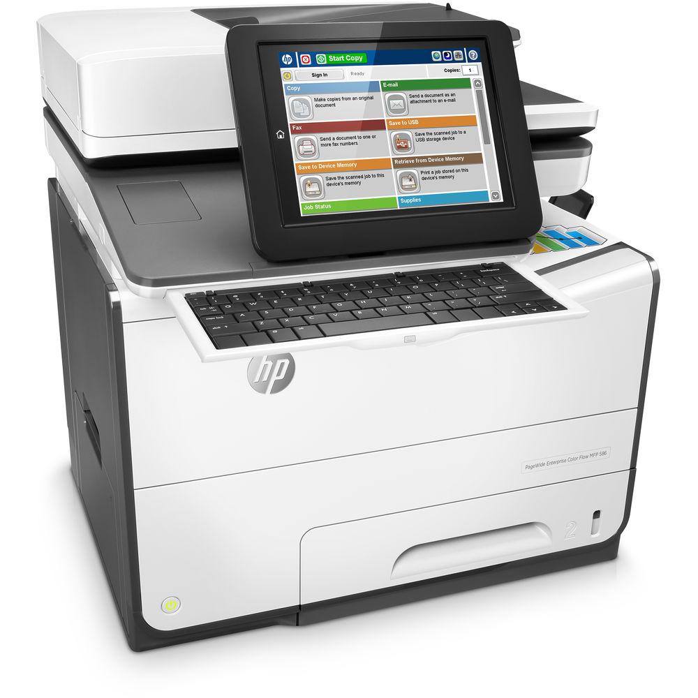 HP PageWide Enterprise Color Flow MFP 586z All-in-One Inkjet Printer