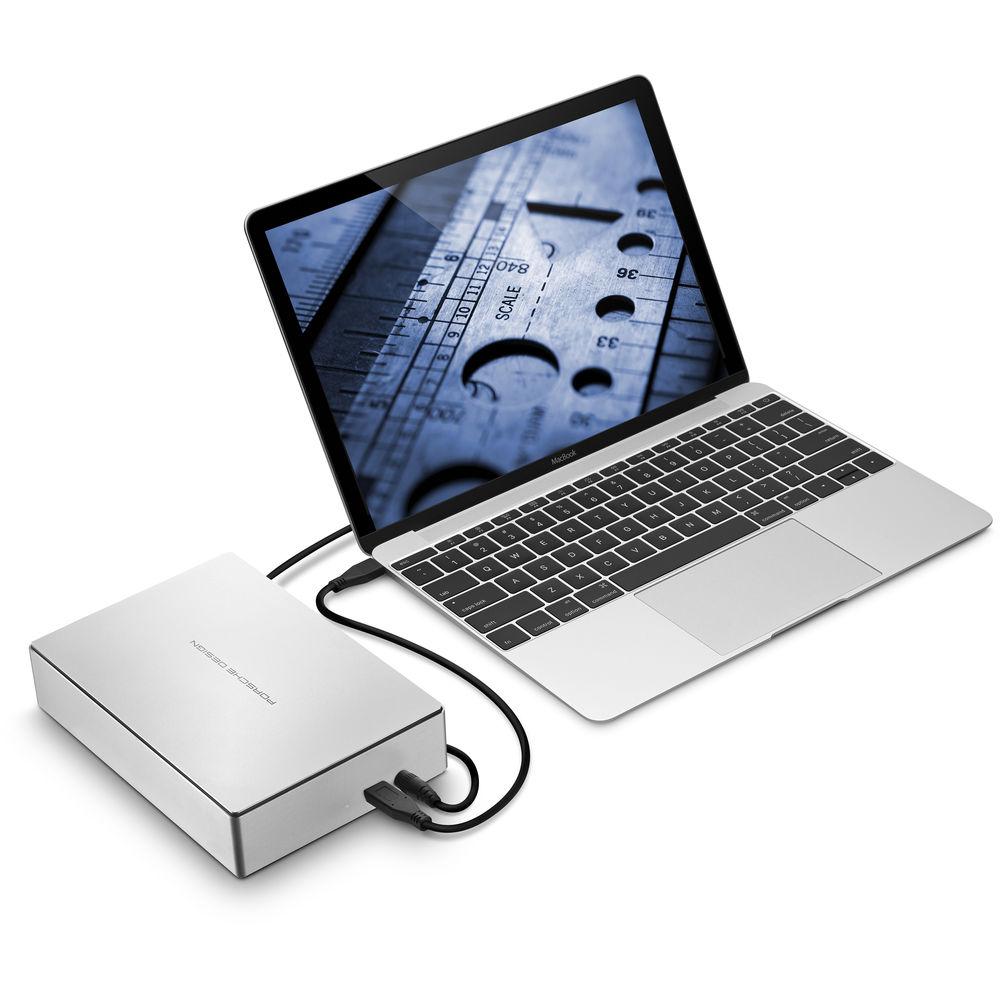 LaCie 8TB Porsche Design USB Type-C External Desktop Hard Drive