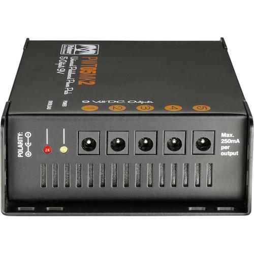 Palmer PWT05MK2 5-Output Universal 9V Pedalboard Power Supply