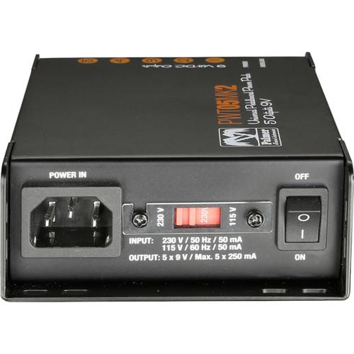 Palmer PWT05MK2 5-Output Universal 9V Pedalboard Power Supply