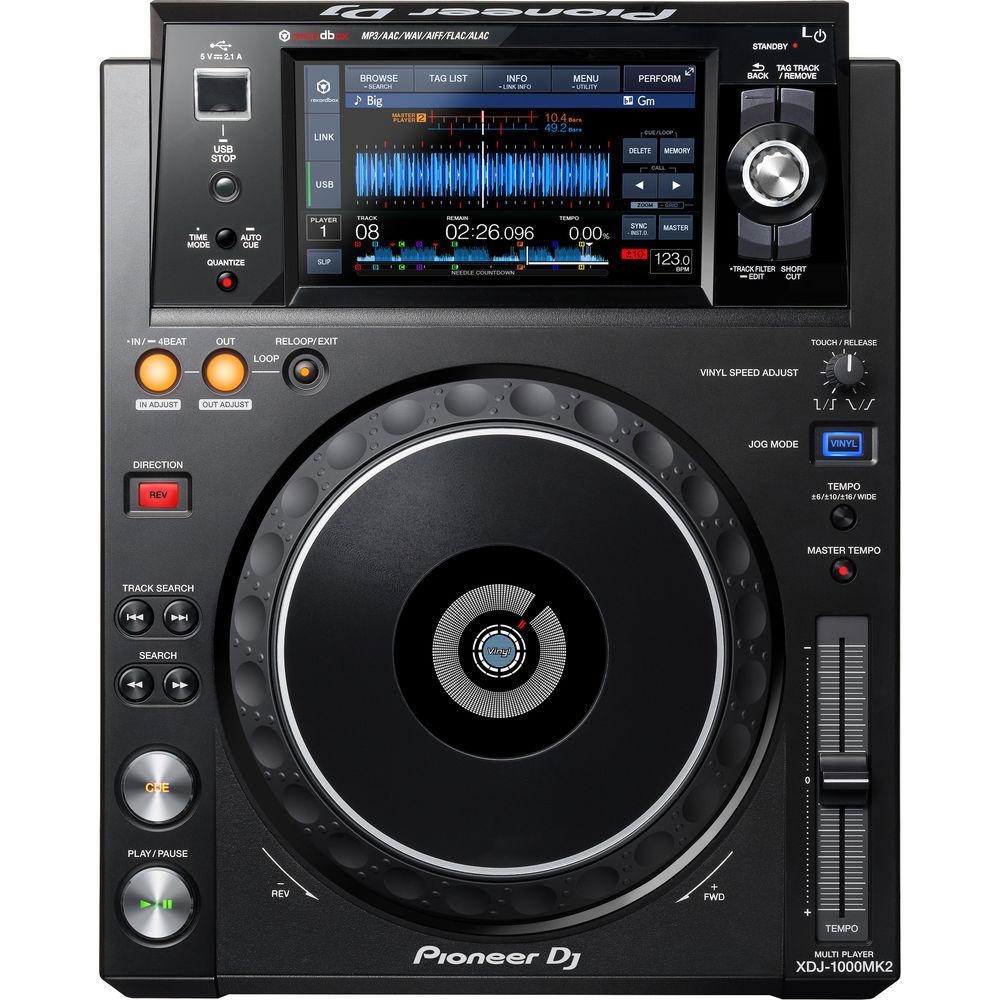 Pioneer DJ XDJ-1000MK2 - High-Performance Multi-Player DJ Deck with Touch Screen
