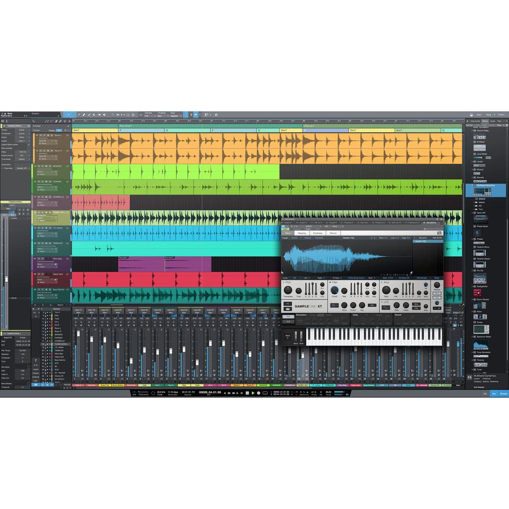 PreSonus Studio One 4 Professional - DAW Crossgrade - Audio and MIDI Recording Editing Software