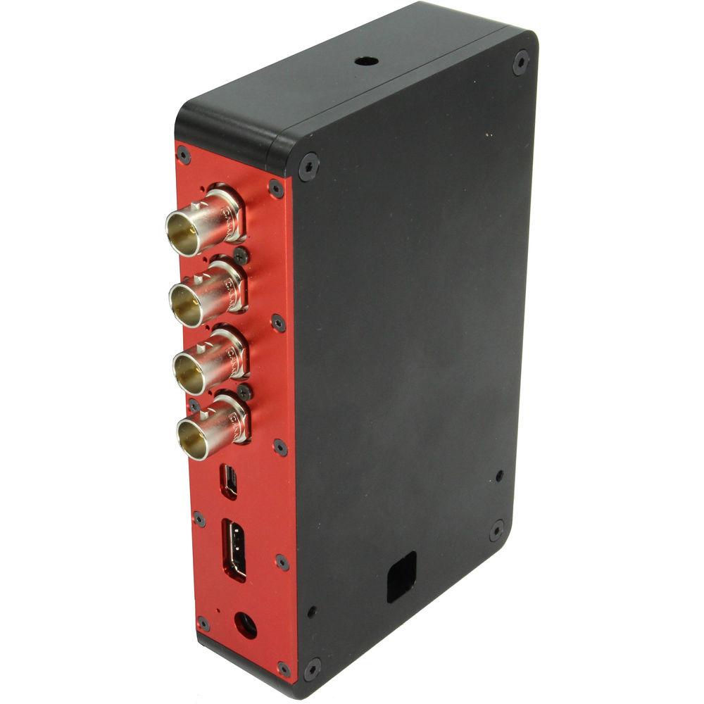 SERIAL IMAGE 4K 4 x SDI to HDMI 2.0 Converter with With Female Gold Mount Plate