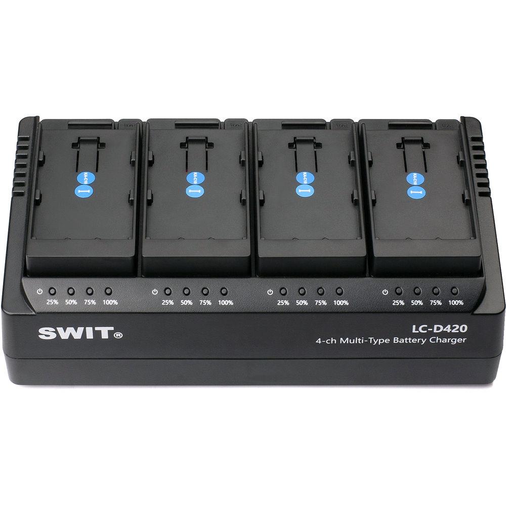 SWIT 4-Ch Simultaneous DV Battery Charger For JVC SSl Series Batteries
