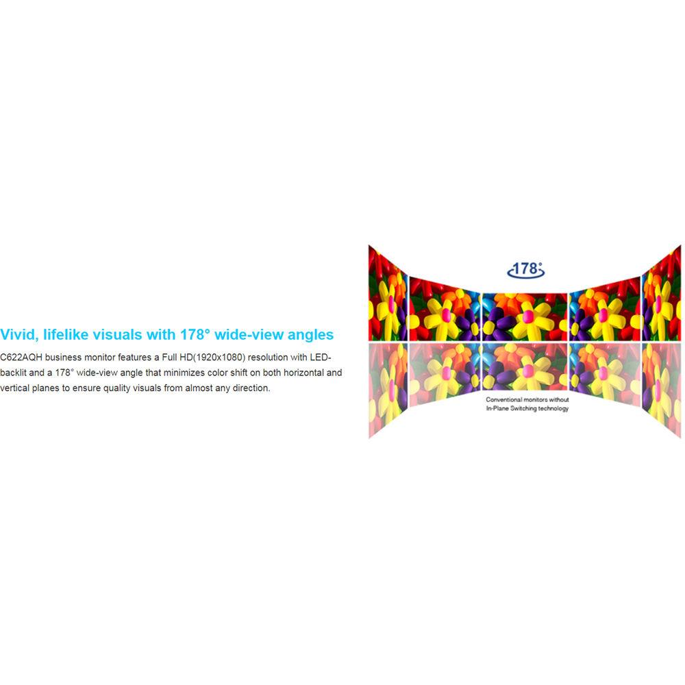 ASUS 21.5" Asuspro C622AQH Full HD 1080P IPS Ergonomic Back-Lit LED Monitor