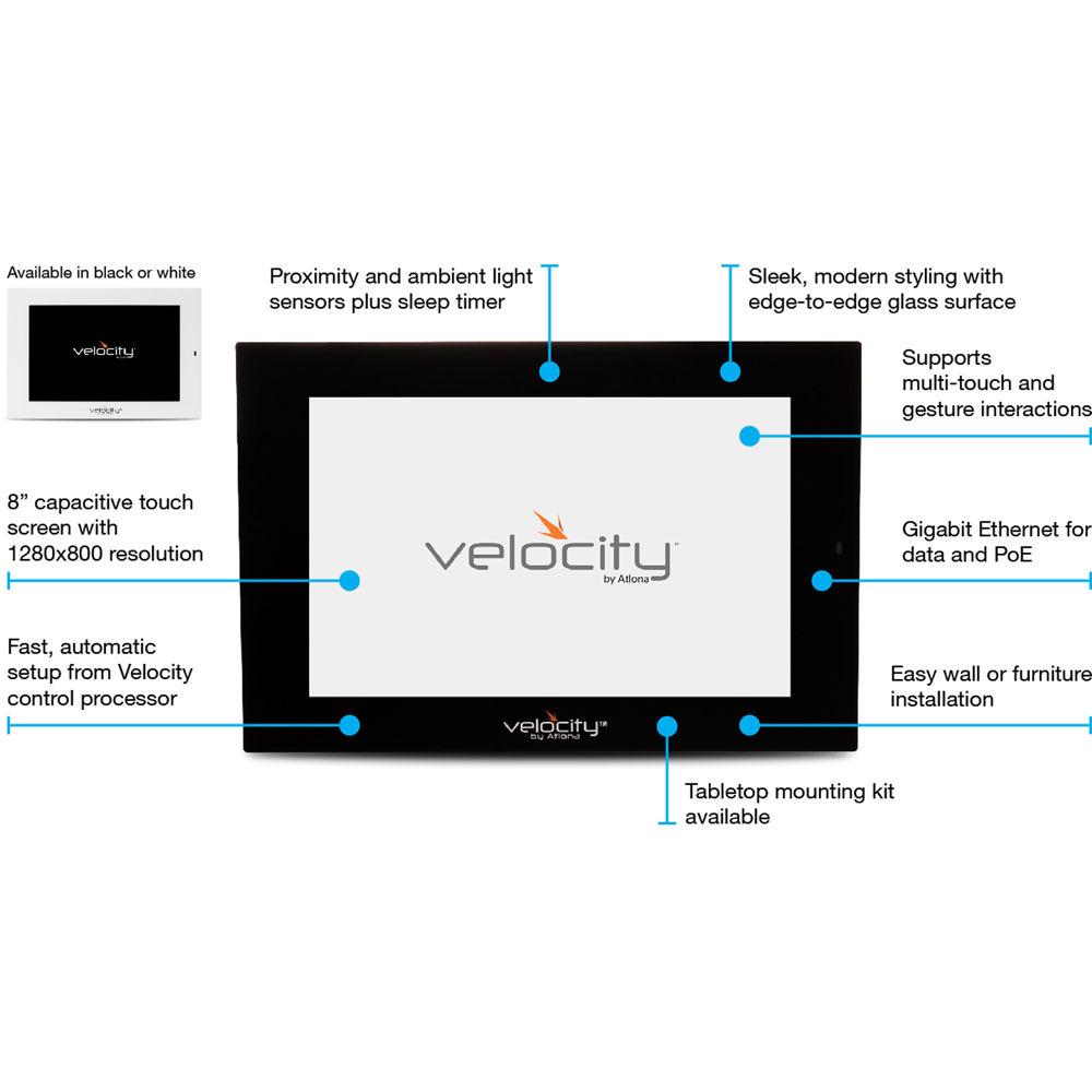 Atlona 8" Touch Panel for Velocity Control System