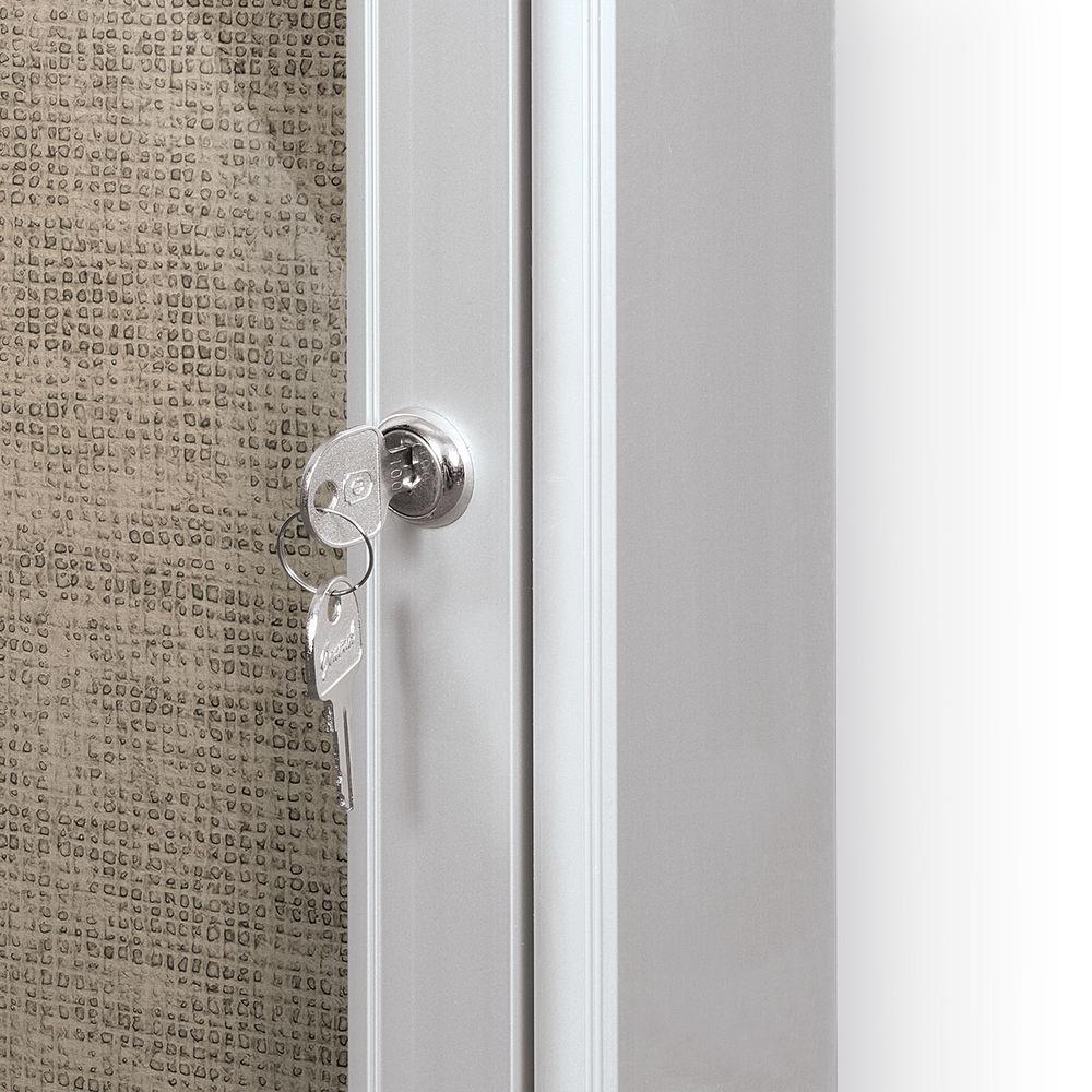 Best Rite Indoor Enclosed Two-Door Bulletin Board Cabinet