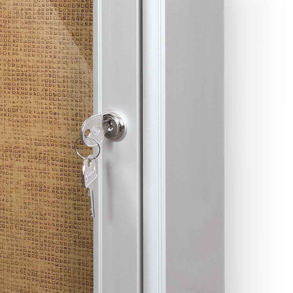 Best Rite Indoor Enclosed Two-Door Bulletin Board Cabinet