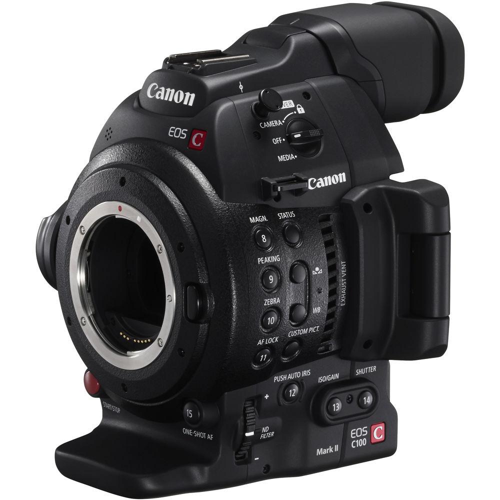 Canon EOS C100 Mark II with Dual Pixel CMOS AF & EF 24-105mm f 4L IS II USM Zoom Lens Kit, Canon, EOS, C100, Mark, II, with, Dual, Pixel, CMOS, AF, &, EF, 24-105mm, f, 4L, IS, II, USM, Zoom, Lens, Kit