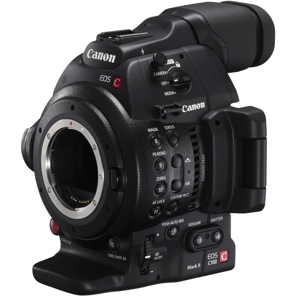 Canon EOS C100 Mark II with Dual Pixel CMOS AF & EF 24-105mm f 4L IS II USM Zoom Lens Kit