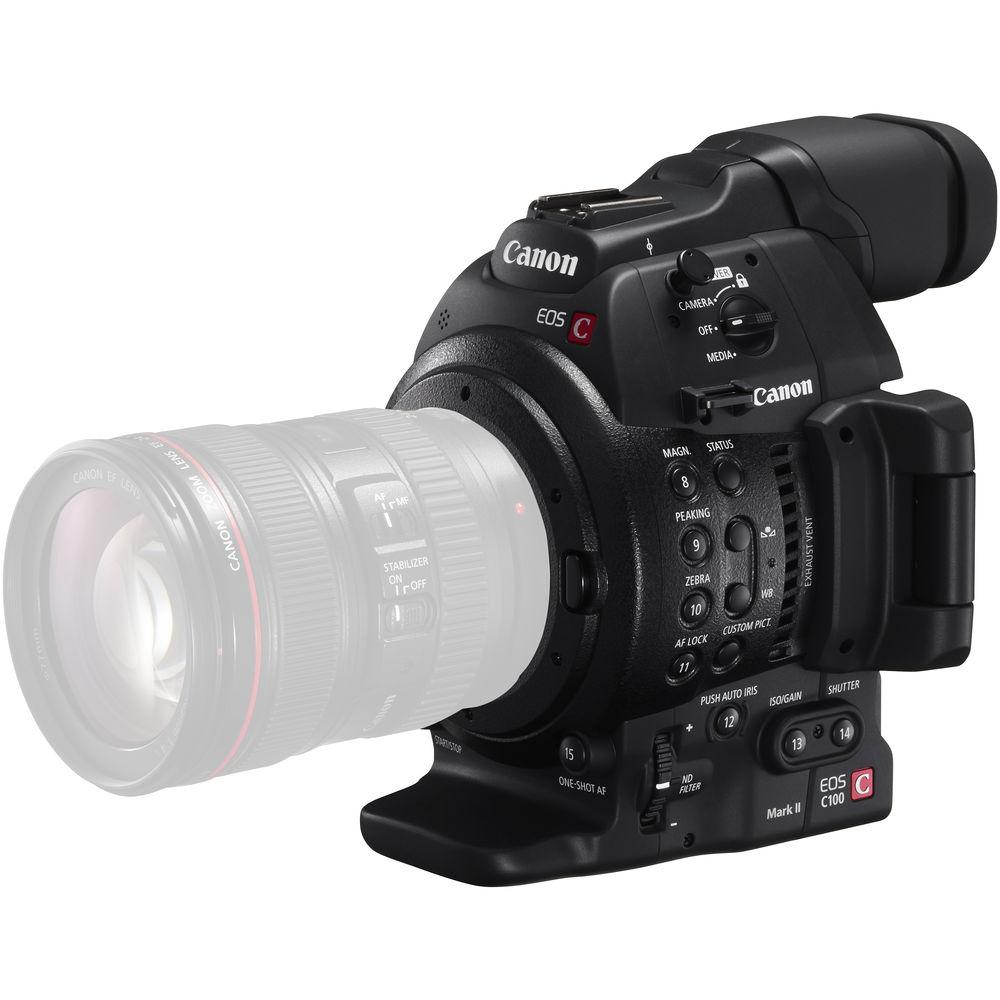 Canon EOS C100 Mark II with Dual Pixel CMOS AF & EF 24-105mm f 4L IS II USM Zoom Lens Kit