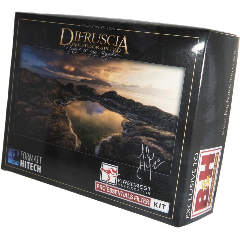 Formatt Hitech Firecrest Patrick Di Fruscia Signature Edition 67mm Aluminum Filter Holder Pro Essentials Kit with 39, 46, 52, and 62mm Adapter Rings