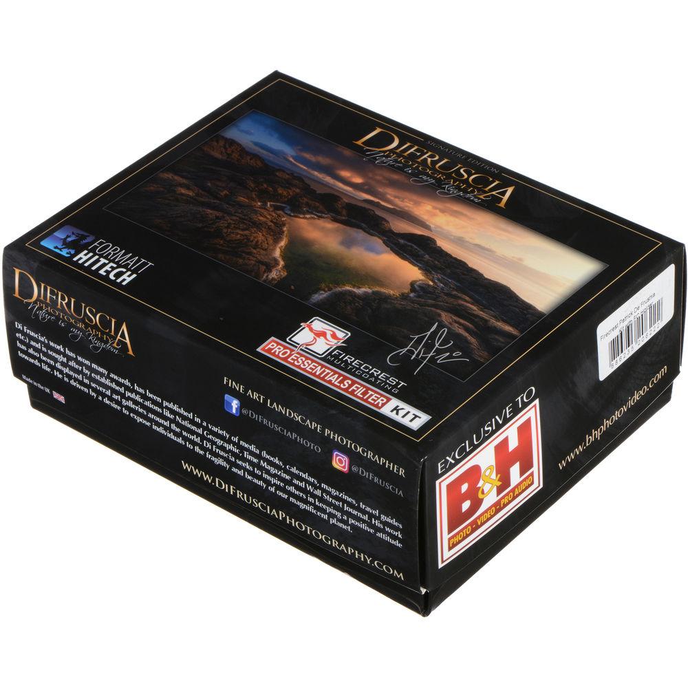 Formatt Hitech Firecrest Patrick Di Fruscia Signature Edition 67mm Aluminum Filter Holder Pro Essentials Kit with 39, 46, 52, and 62mm Adapter Rings