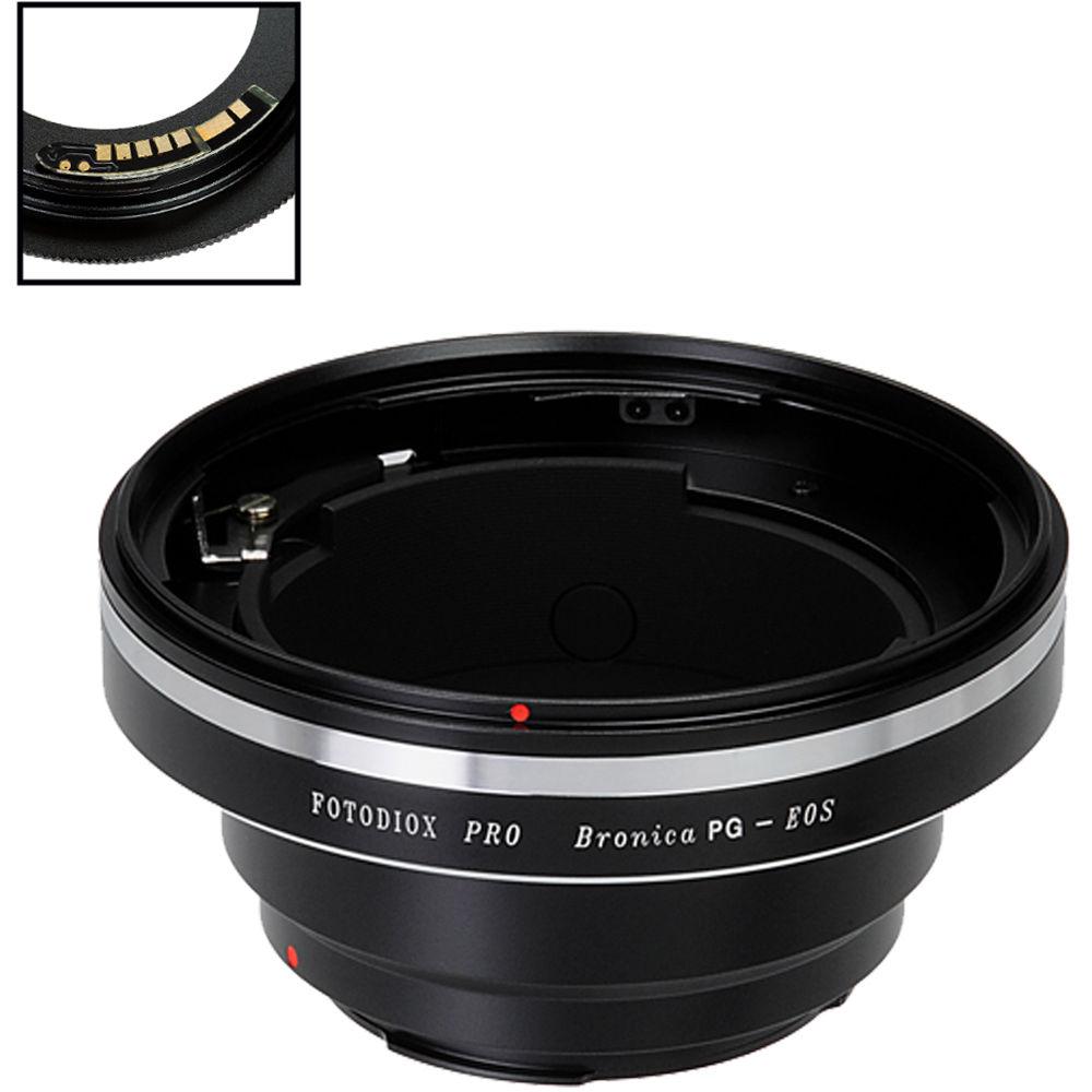 FotodioX Pro Lens Mount Adapter with Generation v10 Focus Confirmation Chip for Bronica PG-Mount Lens to Canon EF or EF-S Mount Camera
