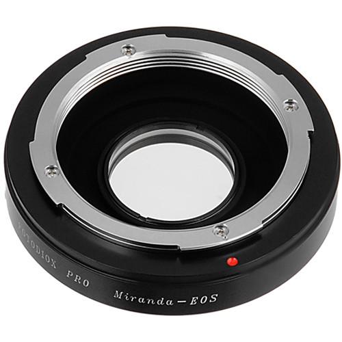 FotodioX Pro Lens Mount Adapter with Generation v10 Focus Confirmation Chip for Miranda-Mount Lens to Canon EF or EF-S Mount Camera