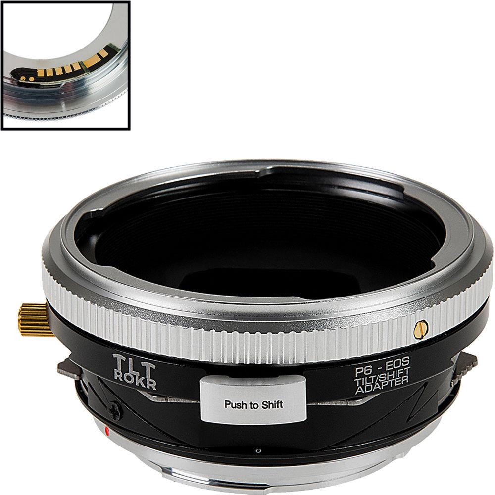 FotodioX Pro TLT ROKR Tilt-Shift Lens Mount Adapter with Generation v10 Focus Confirmation Chip for Pentacon 6-Mount Lens to Canon EF or EF-S-Mount Camera