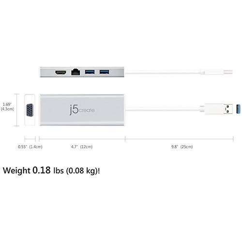 j5create USB 3.1 Gen 1 Mini Dock