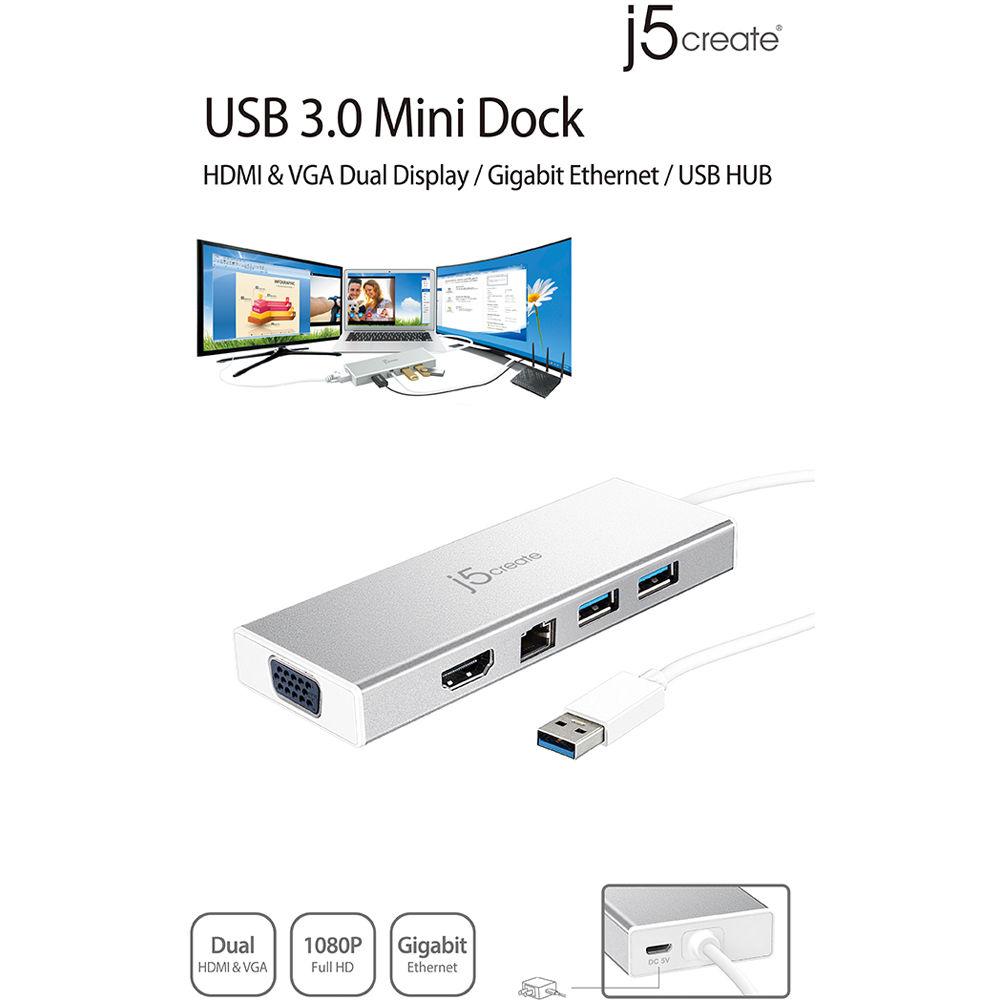 j5create USB 3.1 Gen 1 Mini Dock
