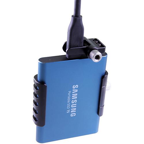 LanParte Clamp with Cold Shoe Mount for Samsung T5 SSD