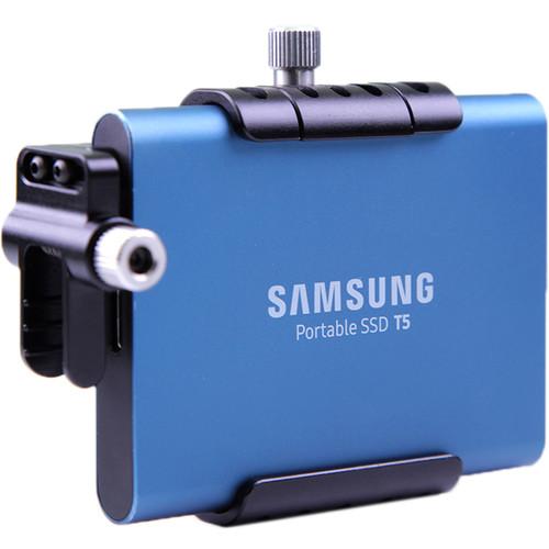 LanParte Clamp with Cold Shoe Mount for Samsung T5 SSD