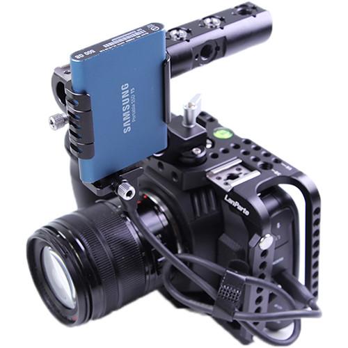 LanParte Clamp with Cold Shoe Mount for Samsung T5 SSD