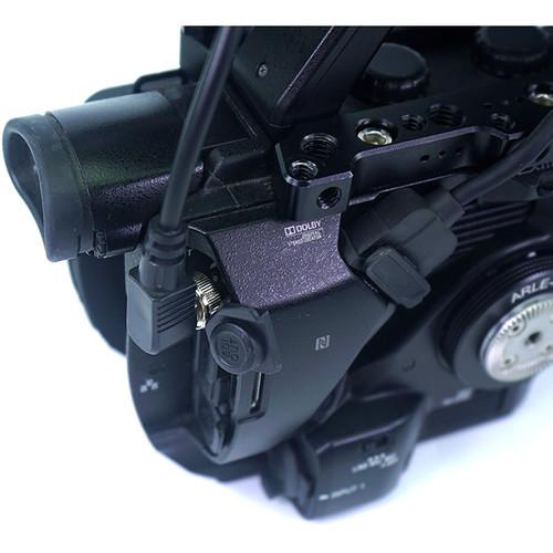 LanParte Coiled SDI Cable with Right Angle Connectors