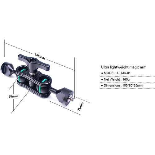 LanParte Ultra Light Magic Arm with 1 4"-20 Male Threads