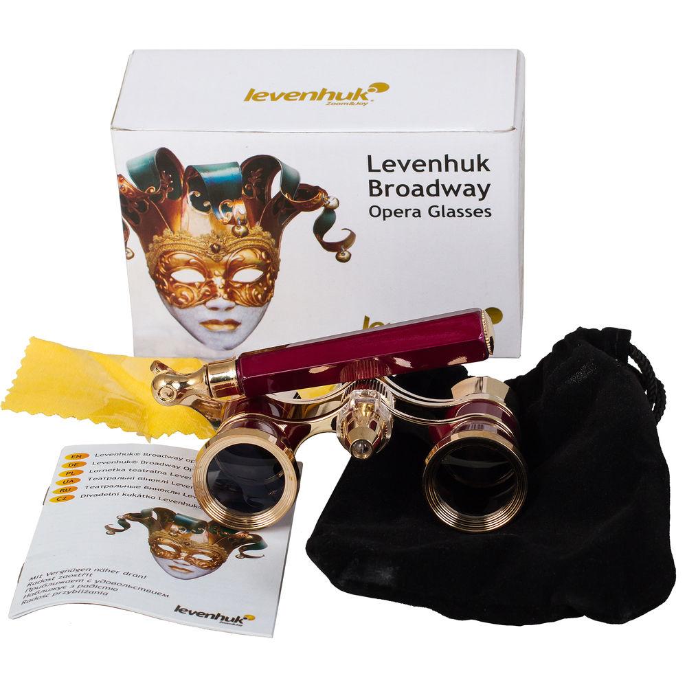 Levenhuk Broadway 325N Opera Glasses with Lorgnette