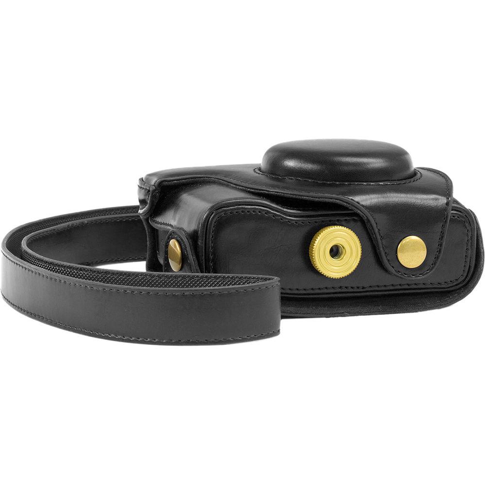 MegaGear Ever Ready Leather Camera Case and Strap for Nikon COOLPIX P7700 or P7800