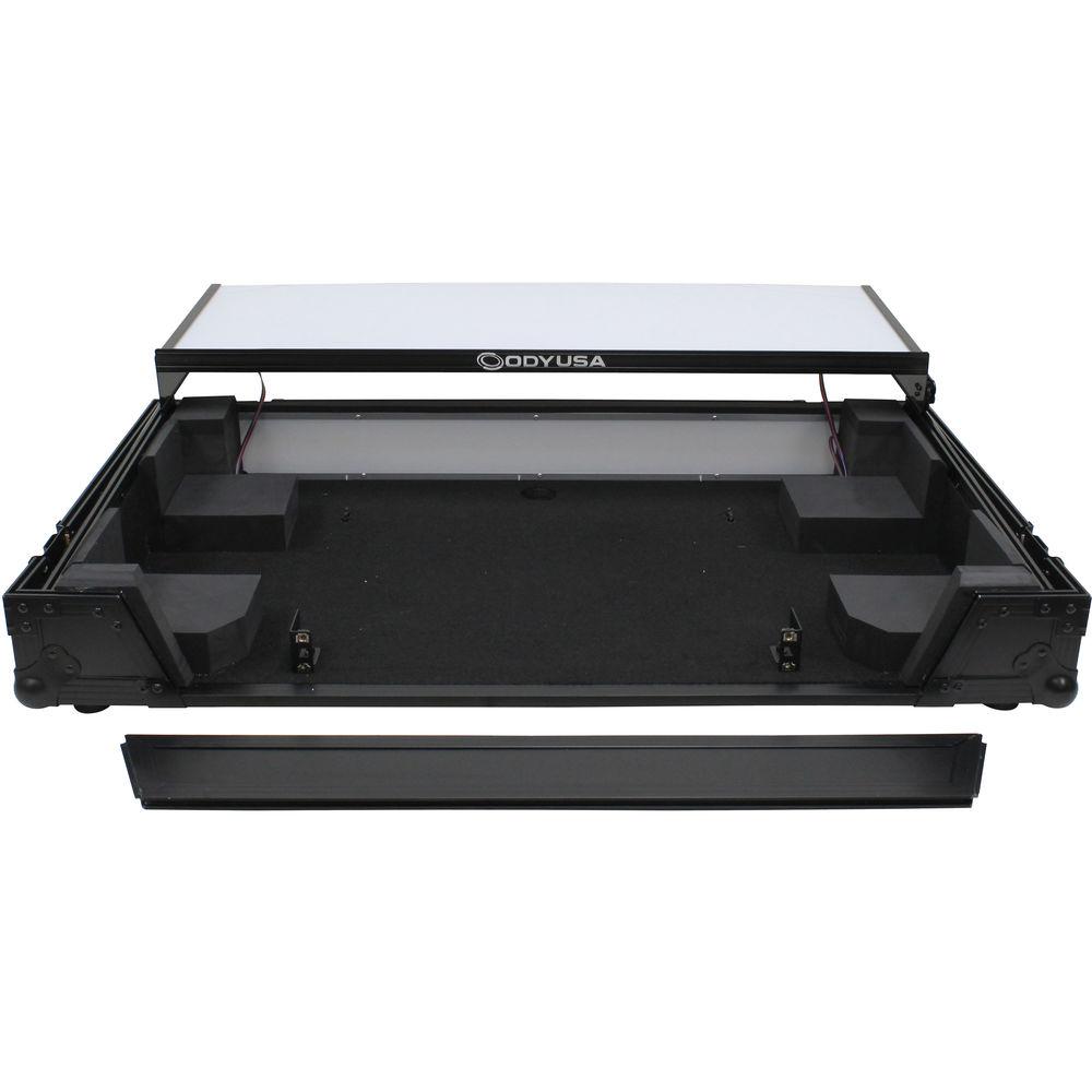 Odyssey Innovative Designs Flight FX Glide Style Case with 1 RU Space on Rails for Pioneer DDJ-RZ SZ SZ2 DJ Controllers