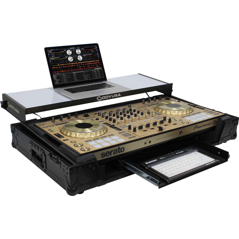 Odyssey Innovative Designs Flight FX Glide Style Case with 1 RU Space on Rails for Pioneer DDJ-RZ SZ SZ2 DJ Controllers