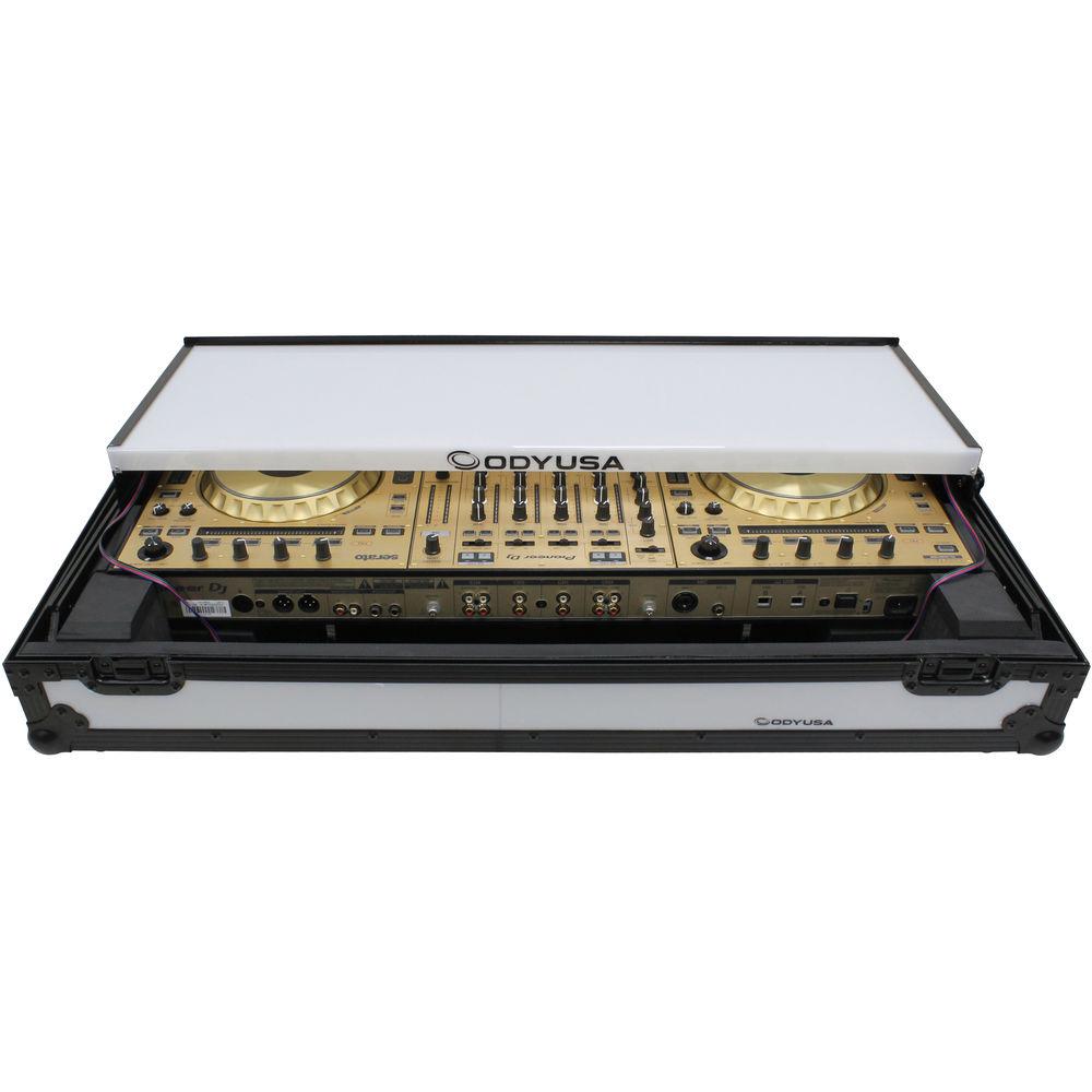Odyssey Innovative Designs Flight FX Glide Style Case with 1 RU Space on Rails for Pioneer DDJ-RZ SZ SZ2 DJ Controllers