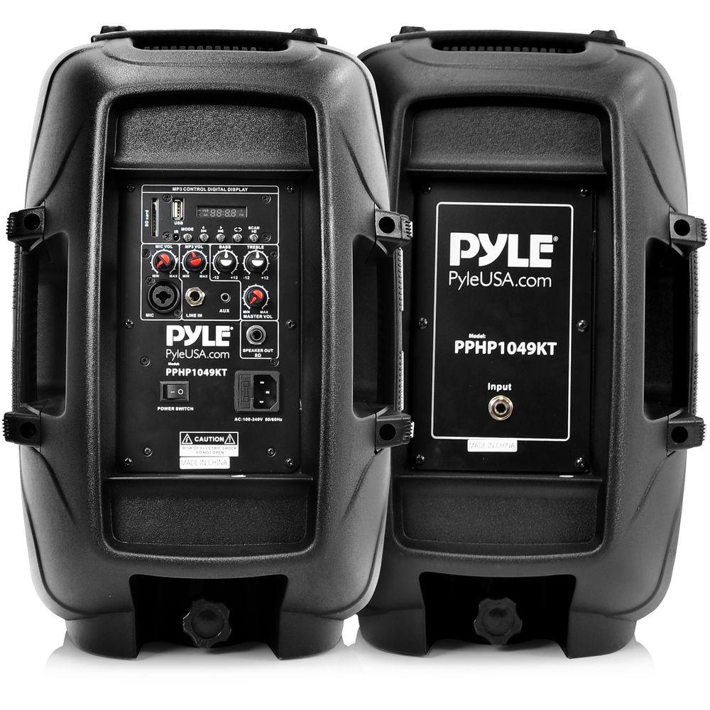 Pyle Pro 10" Active Passive PA System Package Kit