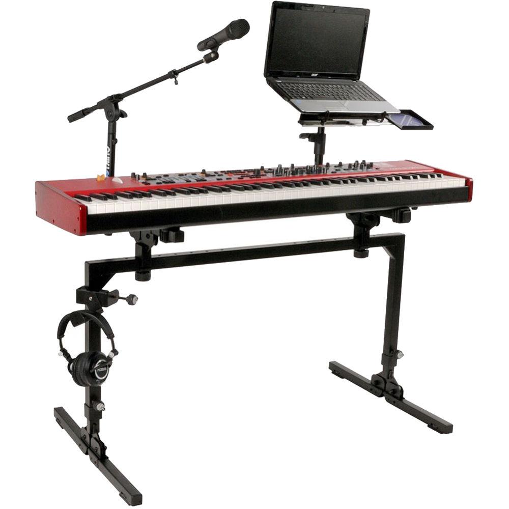 QuikLok M-61 1-Tier Adjustable Keyboard Stand, QuikLok, M-61, 1-Tier, Adjustable, Keyboard, Stand