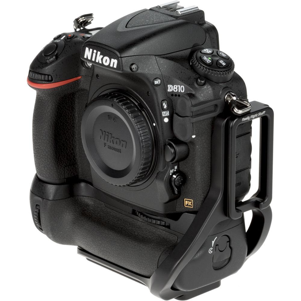 Really Right Stuff BMBD12-L810 L-Plate for D810 D800 with MB-D12 Grip