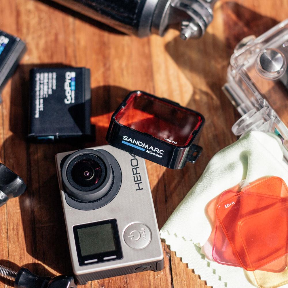 SANDMARC Aqua Dive Filter Set for HERO4 3